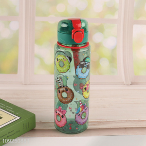 Good Quality Donut Water Bottle Portable Large Capacity Plastic Water Bottle