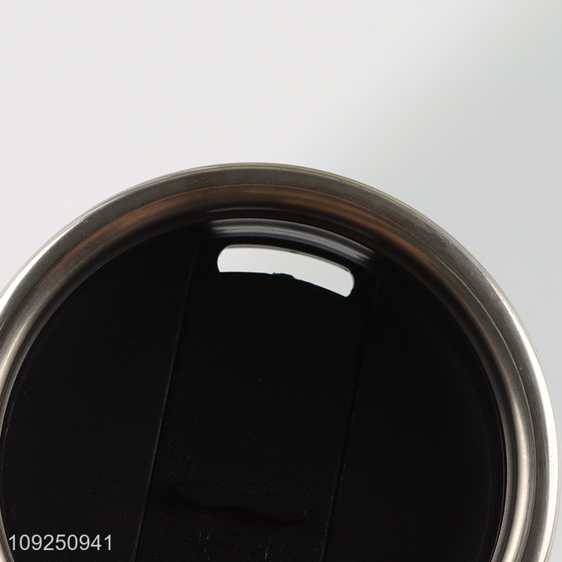 Factory Supply Stainless Steel Insulated Travel Mug with Colroful Plastic Handle