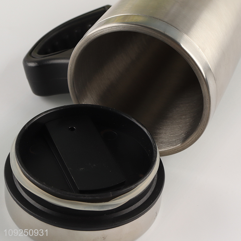 China Imports Customized Logo Stainless Steel Insulated Travel Mug with Handle