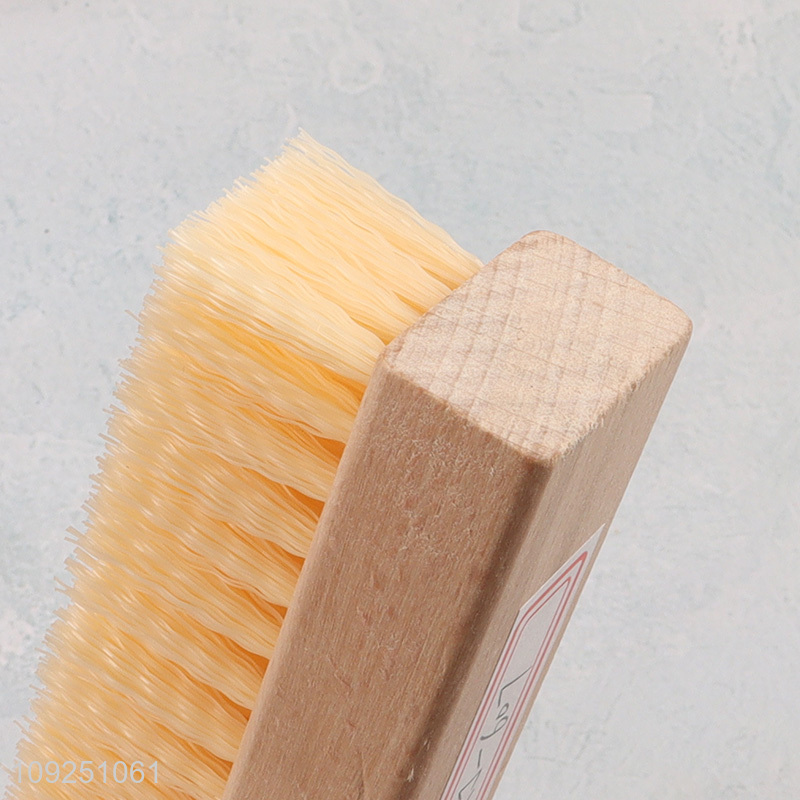Good selling wooden handheld shoe brush sneaker brush cleaning brush wholesale