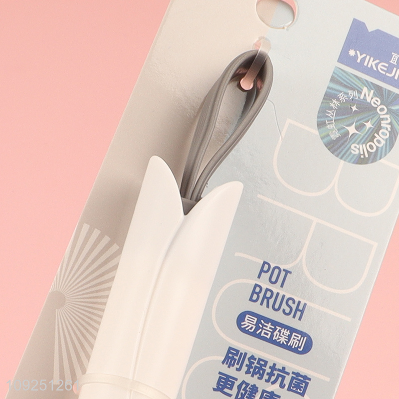 Online wholesale home kitchen pot brush dish cleaning brush with long handle