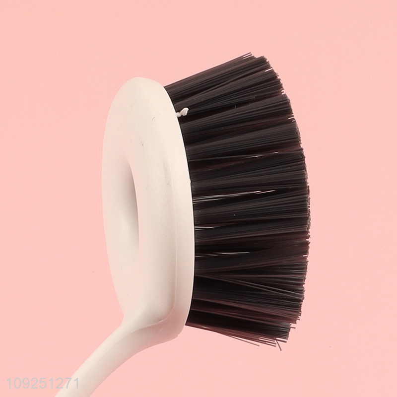 Latest products round home kitchen pot brush dish cleaning brush with long handle