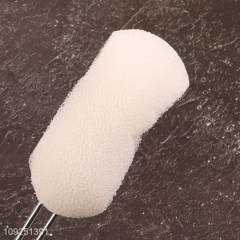 Top quality home kitchen sponge cup brush bottle brush with metal handle