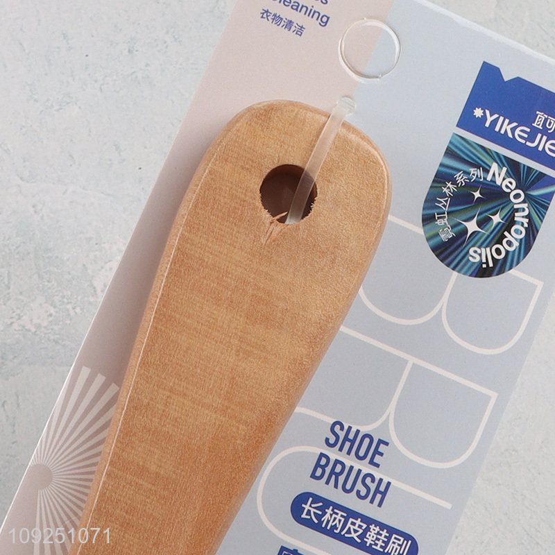 Top products long handle pet bristle shoe brush sneaker brush for sale