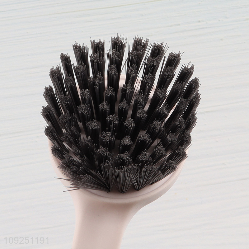 Factory price long handle household kitchen pot brush dish brush for sale