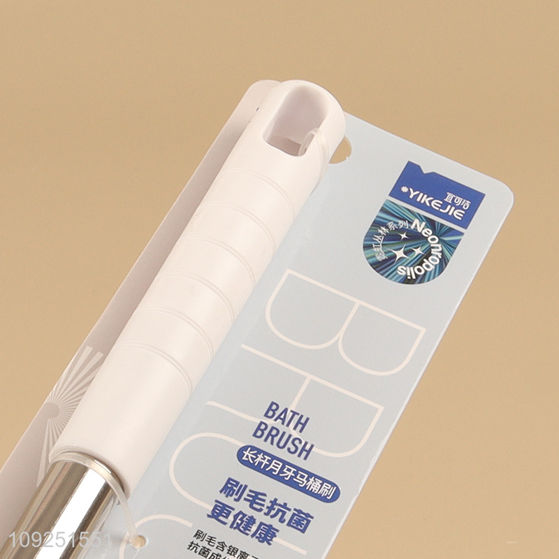 Top sale long handle bathroom accessories toilet brush cleaning brush