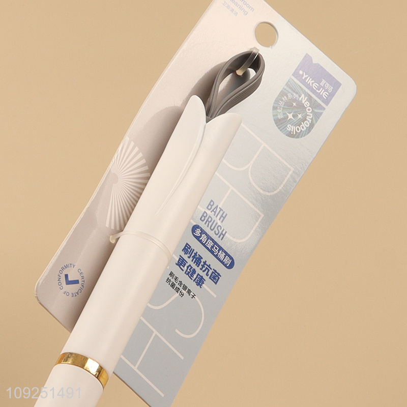 Factory wholesale bathroom accessories toilet brush toilet cleaner with long handle