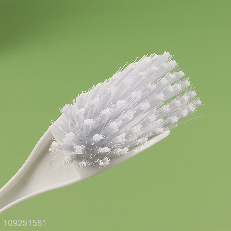 Top quality bathroom accessories white toilet brush cleaning brush with holder