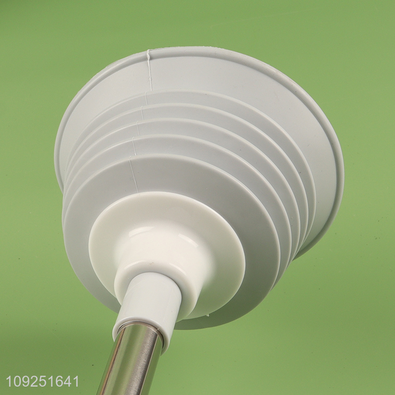 Factory price long handle bathroom accessories high-rressure toilet plunger