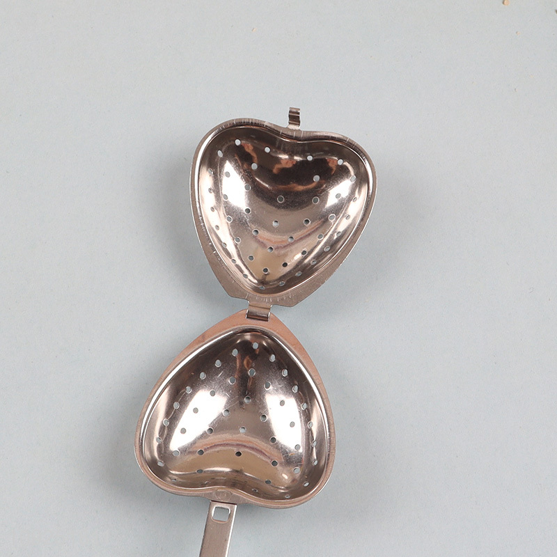 Factory supply heart shape stainless steel tea infuser tea filter for kitchen