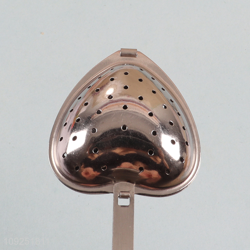 Factory supply heart shape stainless steel tea infuser tea filter for kitchen