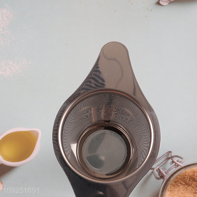 China factory home kitchen stainless steel double handle mesh tea infuser