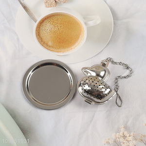 Good sale duck shape food grade stainless steel tea infuser tea filter wholesale