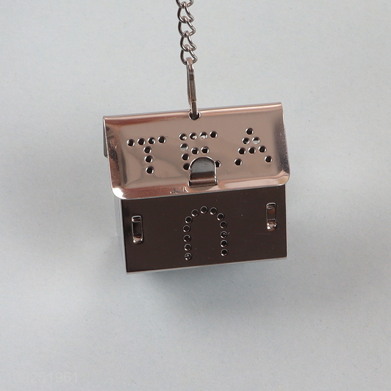 Factory price mini house shape stainless steel tea infuser tea filter for sale