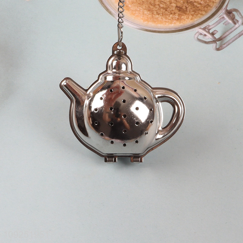 Online wholesale reusable stainless steel tea infuser tea filter for home kitchen