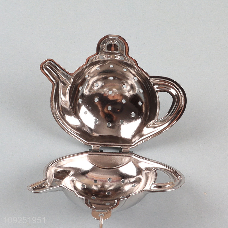 Online wholesale reusable stainless steel tea infuser tea filter for home kitchen