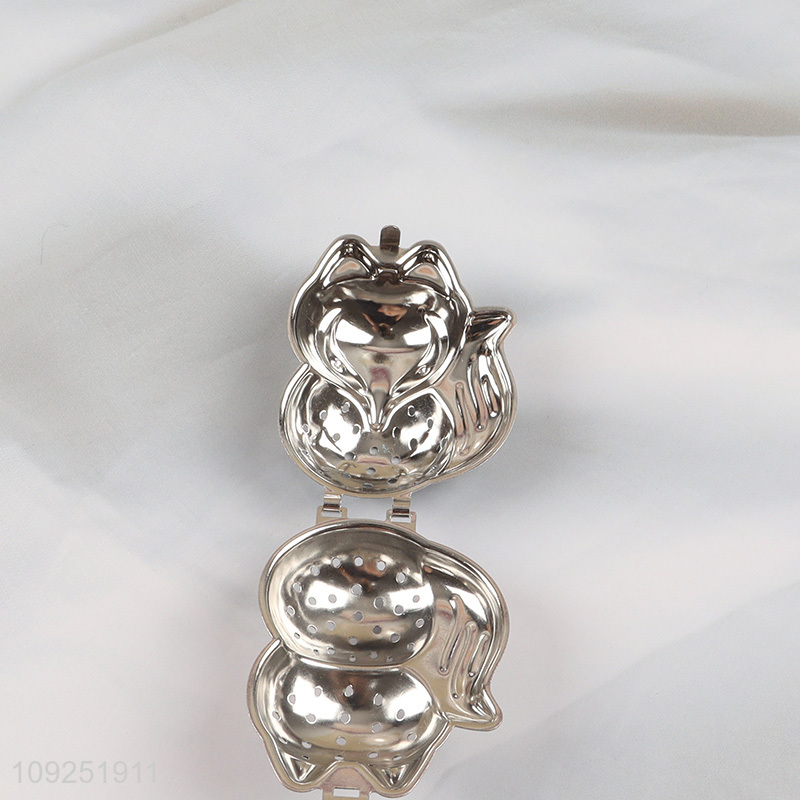 China factory fox shape stainless steel tea infuser tea filter for sale