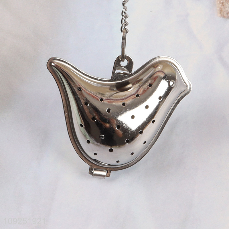Top quality bird shape stainless steel tea infuser tea filter for kitchen
