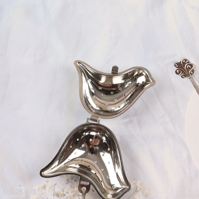 Top quality bird shape stainless steel tea infuser tea filter for kitchen
