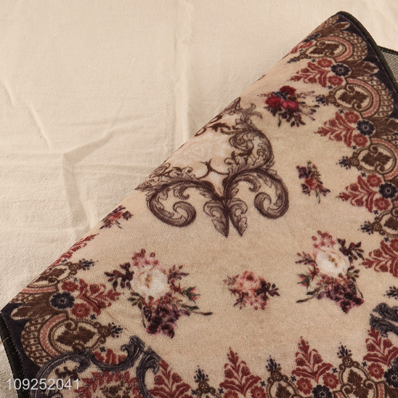 Factory Supply Vintage Door Mat Non-Slip Bedroom Entrance Rug
