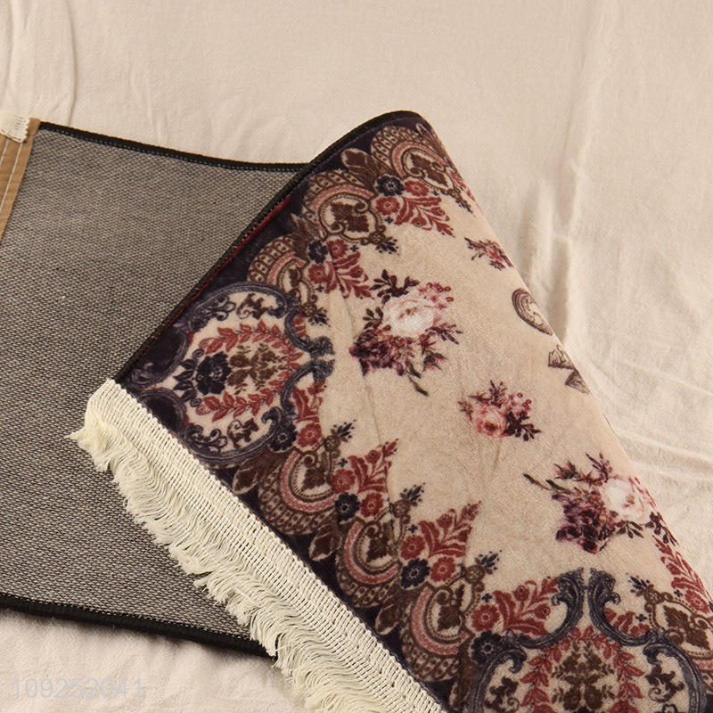 Factory Supply Vintage Door Mat Non-Slip Bedroom Entrance Rug