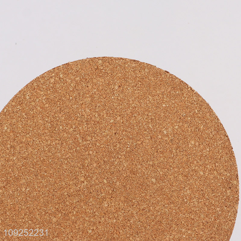 Good quality natural color round cork cup mat cup coaster for sale