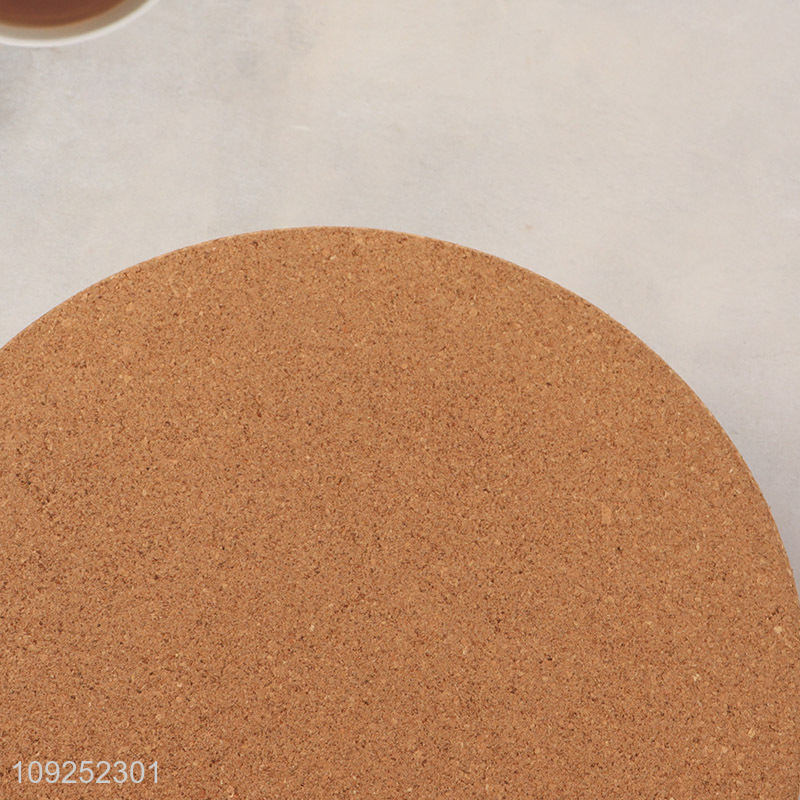 Good price round cork waterproof cup mat cup coaster for tabletop