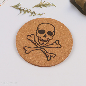 Factory price round cork waterproof cup mat cup coaster for sale