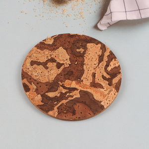 Hot products round waterproof anti-slip cork cup mat cup coaster
