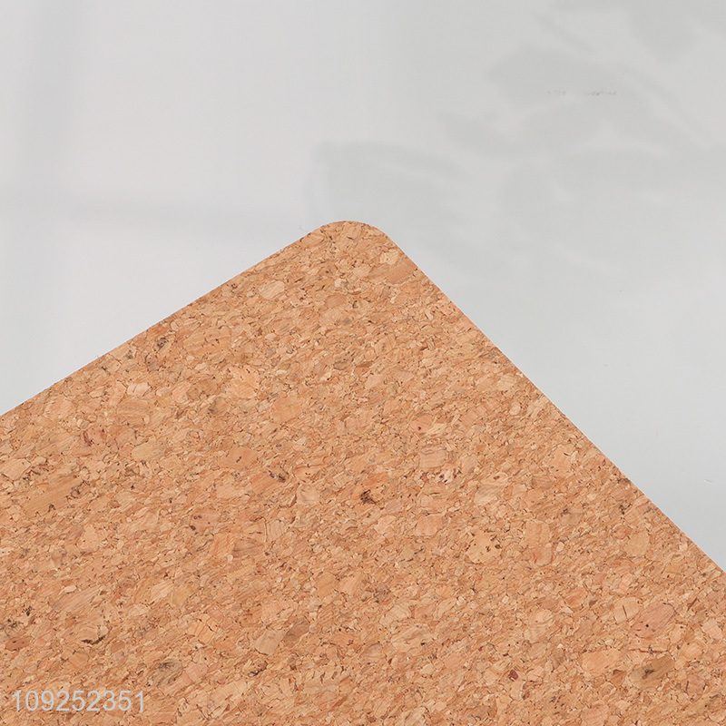 China wholesale rectangle cork anti-slip place mat dinner mat for home