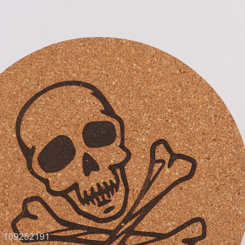 Factory price round cork waterproof cup mat cup coaster for sale