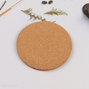 Good quality natural color round cork cup mat cup coaster for sale
