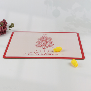 Hot selling christmas series rectangle place mat dinner mat wholesale