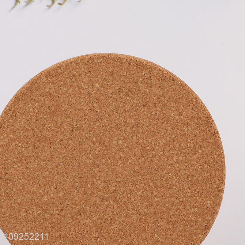 Low price round waterproof cork cup mat cup coaster for household