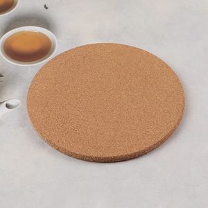 Good price round cork waterproof cup mat cup coaster for tabletop