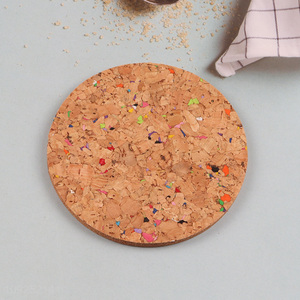 China supplier round cork cup mat cup coaster tabletop mat for sale