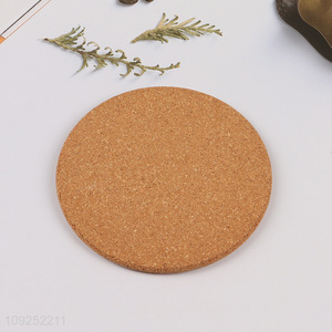 Low price round waterproof cork cup mat cup coaster for household
