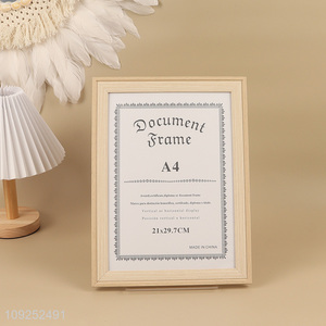 Good selling rectangle wooden photo frame picture frame wholesale