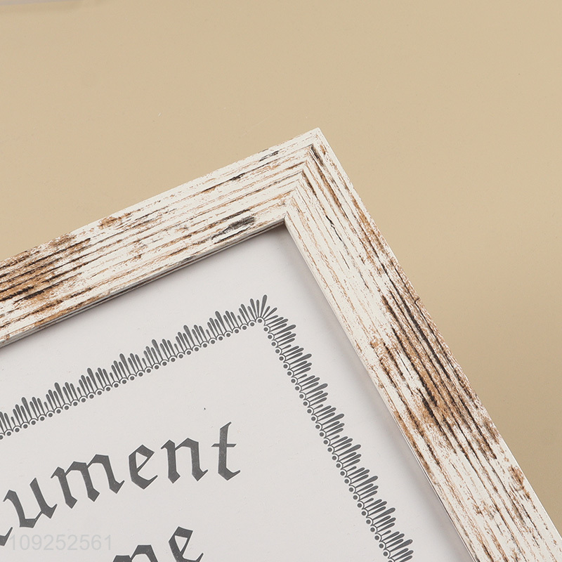 Hot selling rectangle home decor photo frame picture frame document frame