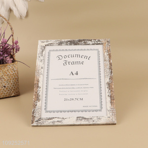 Factory direct sale rectangle photo frame picture frame document frame for home decor