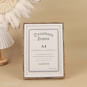 China supplier rectangle tabletop photo frame picture frame document frame