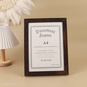 New product rectangle wooden photo frame picture frame document frame