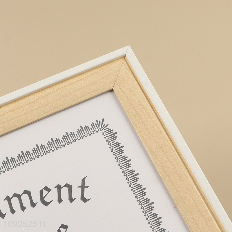 Factory price rectangle desktop decor photo frame picture frame document frame