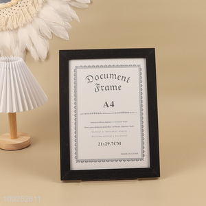 Latest products black frame photo frame picture frame document frame for home decor