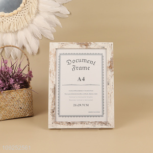 Hot selling rectangle home decor photo frame picture frame document frame