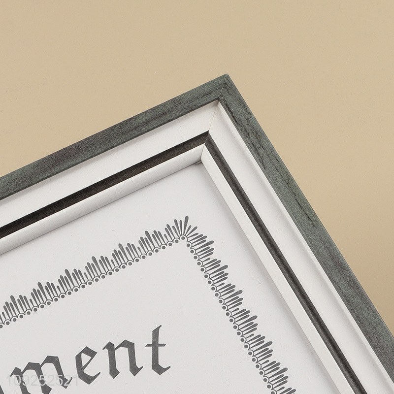 Most popular rectangle wooden photo frame picture frame document frame for sale