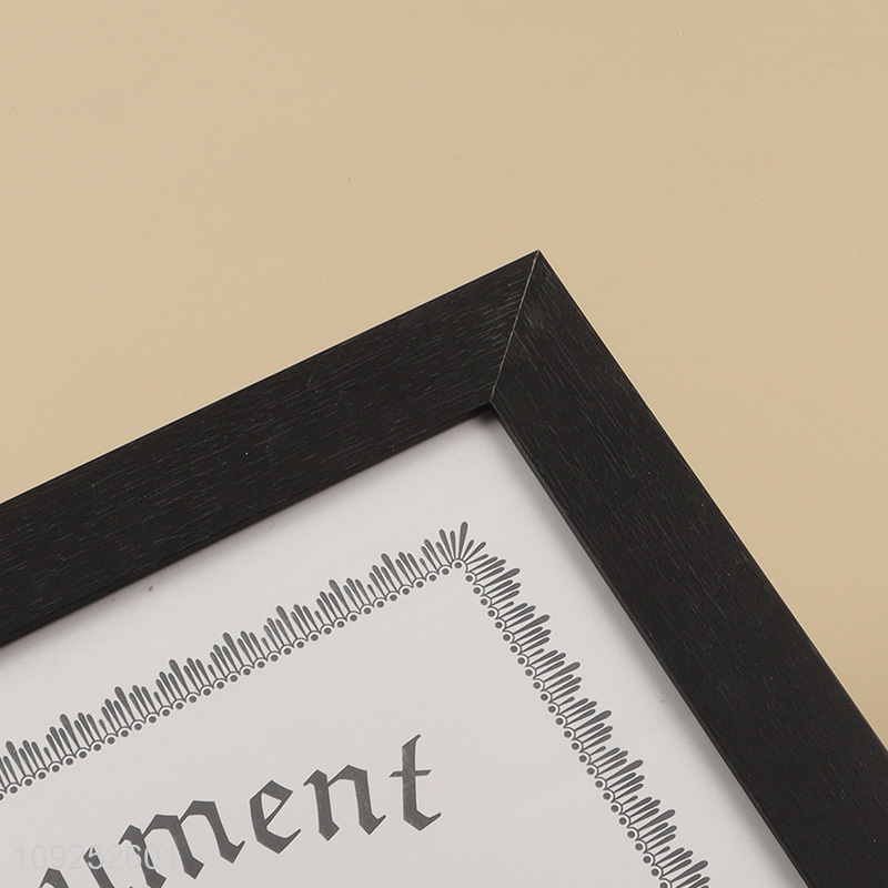 Good sale rectangle black frame photo frame picture frame document frame wholesale