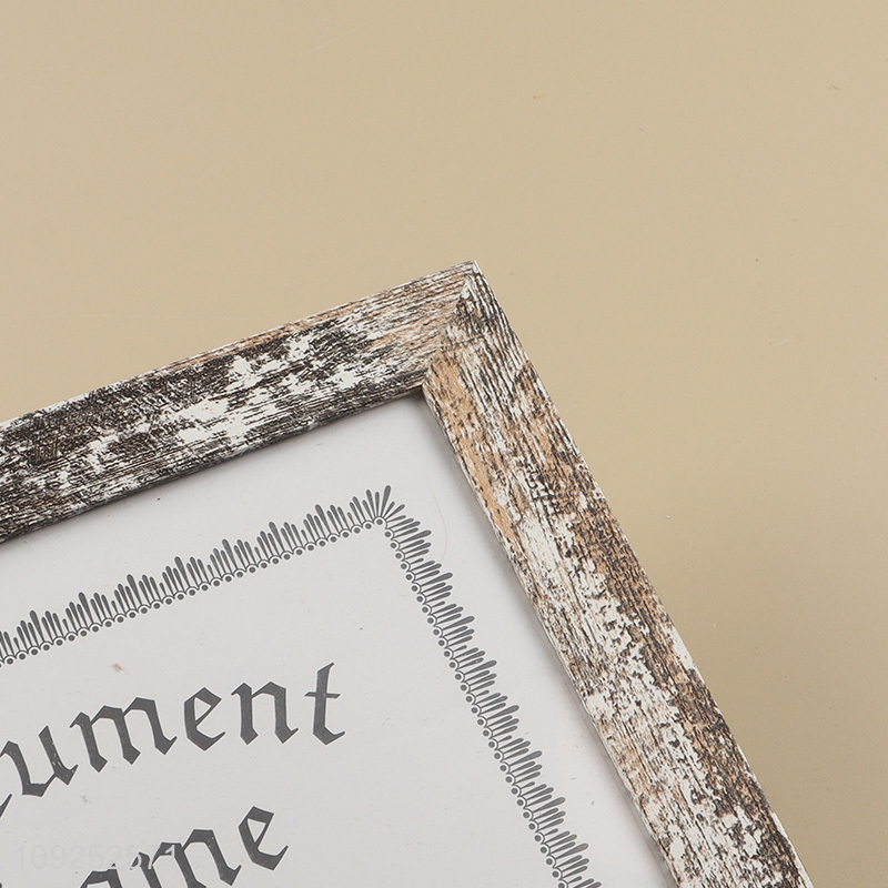 Factory direct sale rectangle photo frame picture frame document frame for home decor