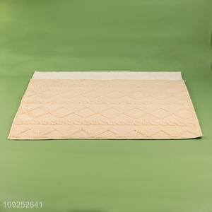 China products non-slip home decor polyester floor mat door mat