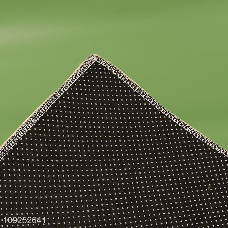 China products non-slip home decor polyester floor mat door mat